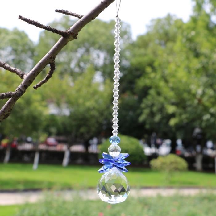10 Pièces Prisme de Boule Cristal Clair, 20mm À Facette, À Suspendre, Feng Shui Attrape Soleil, pour Décoration de Maison Jardin Mariage 10 Pièces Prisme de Boule Cristal Clair, 20mm À Facette, À Suspendre, Feng Shui Attrape Soleil, pour Décoration de Maison Jardin Mariage