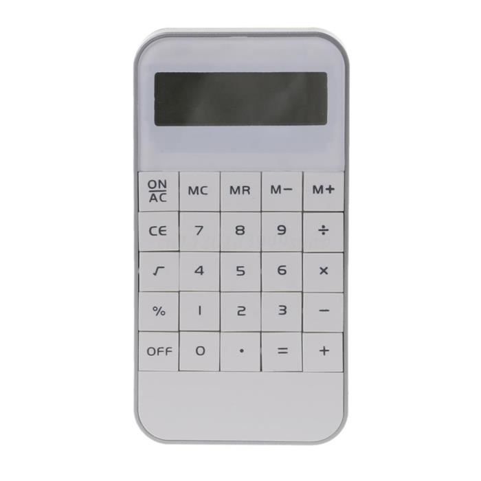 Calculatrice De Bureau Mini Portable 12 Chiffres Écran LCD - Rose, Idéale Étudiants Et Maison