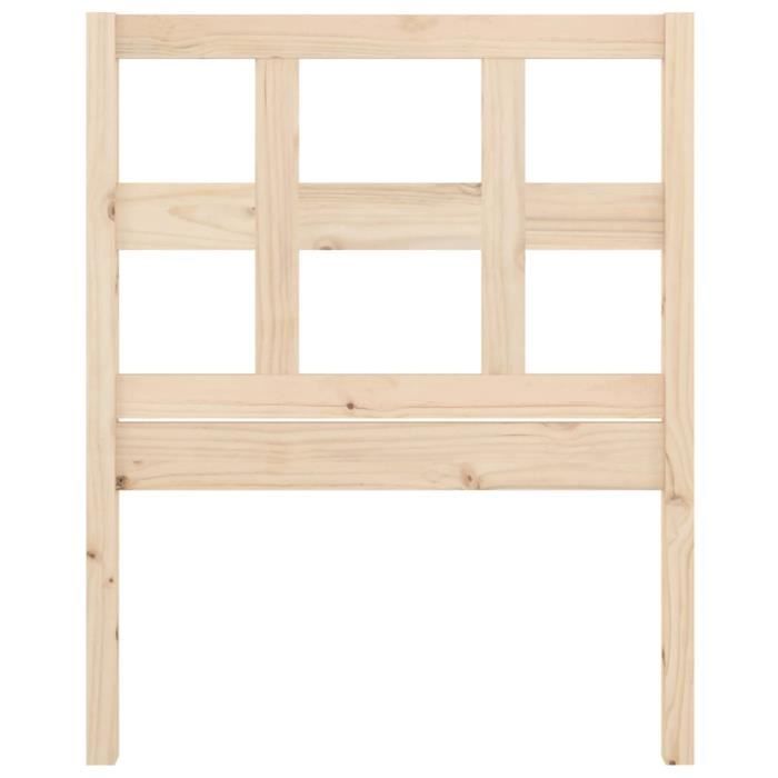Tête De Lit En Bois Massif De Pin – 160x104 Cm – Naturel Et Authentique