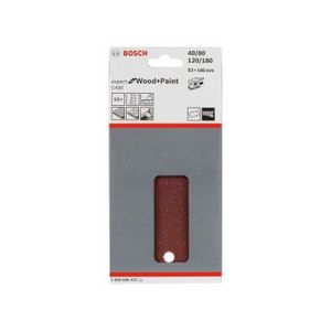 100 Pièces Papier De Ponçage Rectangulaire 93x185mm - Grains 40 à 400 Pour Ponceuse Vibrante