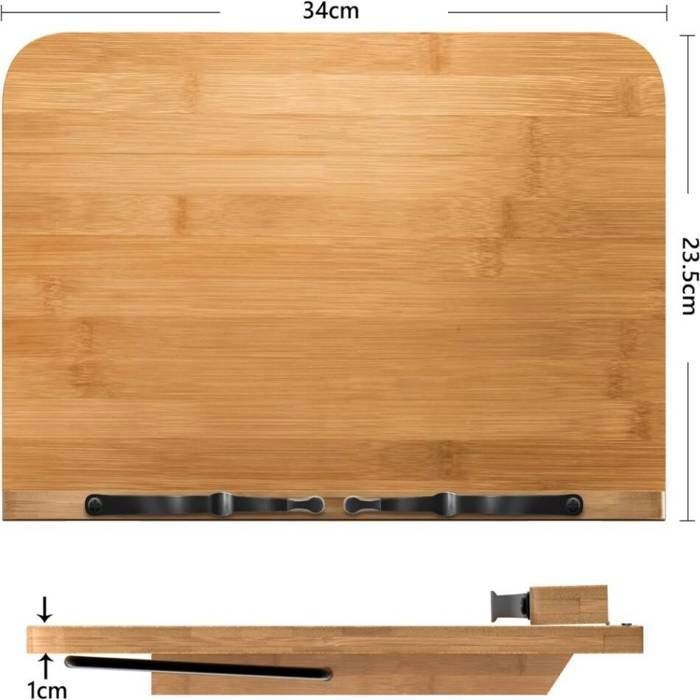 Présentoir Livre Support De Livre De Cuisine En Bois Massif - Porte-Recettes, Liseuse Pour Lit Ou IPad - Style Vintage Porta Libri