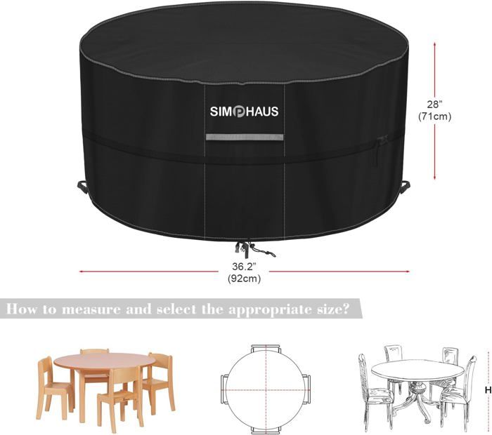 Housse De Meuble Extérieur Imperméable - Z37436 - Marron - Jardin