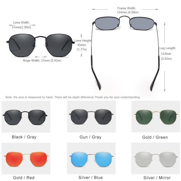 Or Vert foncé - Lunettes de soleil rétro rondes Hippie, monture ronde  colorée en métal, pour femmes et homme - Achat / Vente lunettes de soleil -  Cdiscount