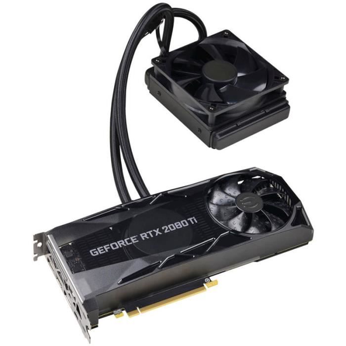 EVGA GeForce RTX 2080 Ti XC Hybrid Gaming 11264 MB GDDR6 0 000000 Noir Cdiscount Informatique
