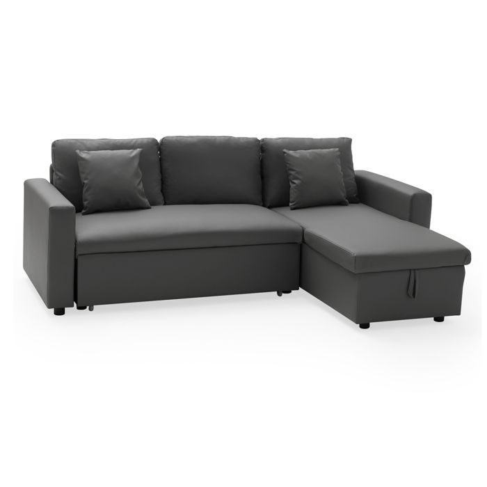 Canape D Angle Convertible Simili Cuirnull