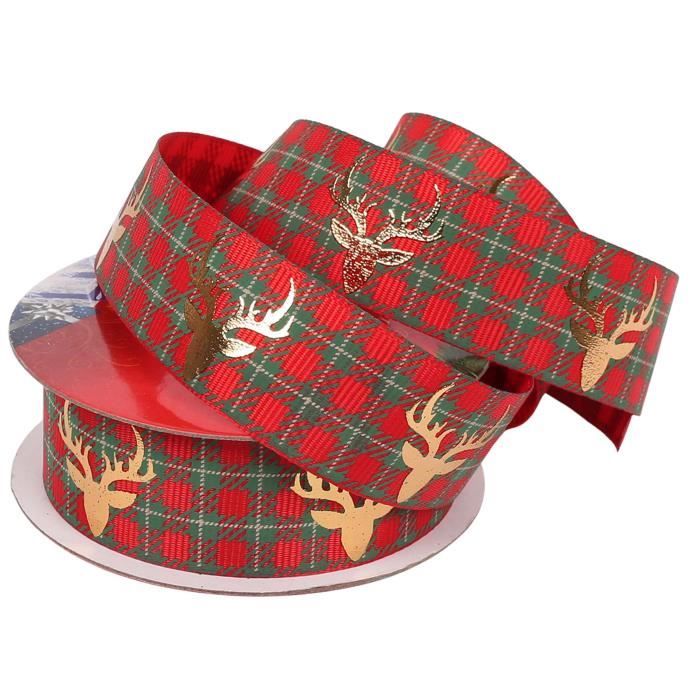 Whaline Lot De 6 Rouleaux De Ruban De Noël à Bords étalliques - Rose