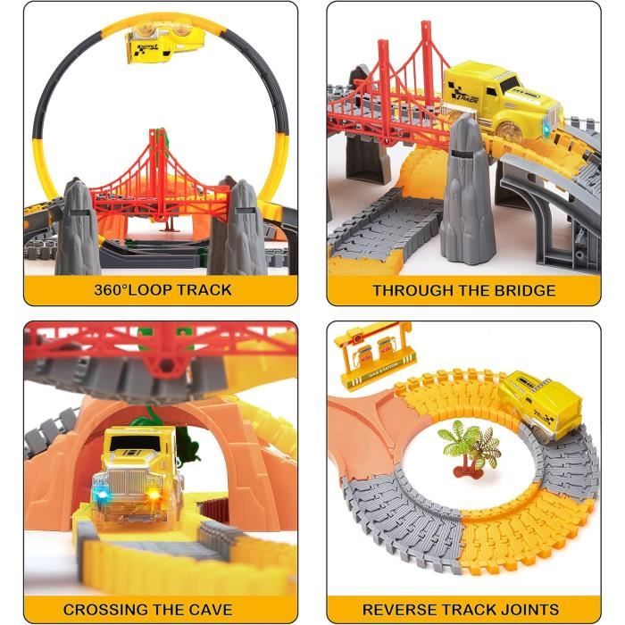 Circuit Voiture Enfant-Jeux Enfant 3 Ans Jouet Garcon 3 4 Ans avec 2