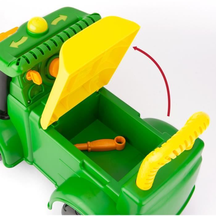 TOMY Jeu Construction Tracteur John Deere - Tournevis Électronique - Jouet Éducatif Dès 18 Mois