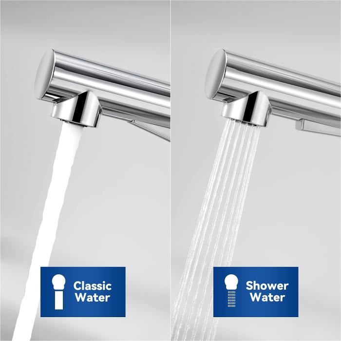 Ideal Standard CeraFlex Mitigeur de cuisine pivotant, avec douchette extractible chrome