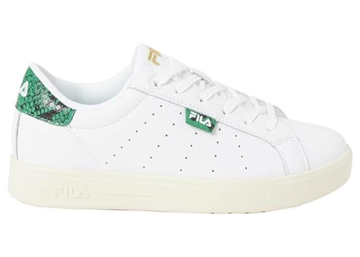 Baskets femme FILA Lusso Blanc Compense Silhouette de tennis elancee White Cdiscount Chaussures