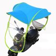 Bleu Mobilité Électrique Scooter Moto Pare Soleil Ombre Couverture Parapluie-3