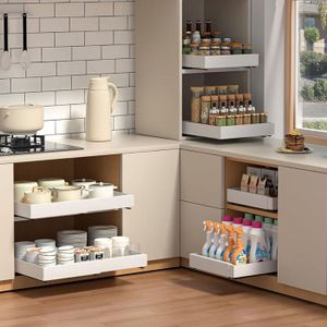 Lot De 4 Tiroirs Coulissants Pour Armoire De Cuisine - Organisation Pratique Et Invisible