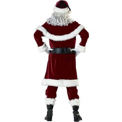 Costume Complet Père Noël Adulte - Déguisement 9 Pièces Pour Fêtes Et Cosplay