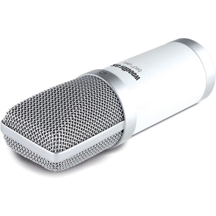 Bird Um1 Blanc - Microphone Usb Cardioïde À Condensateur Pc Et Mac