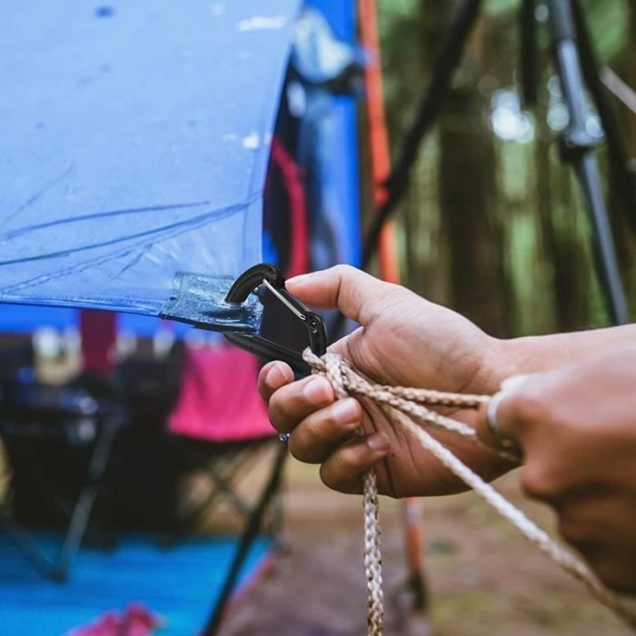 30 Clips Pour Bâche Résistants - Avec Tendeur Élastique, Pour Tente, Piscine, Camping Et Plus