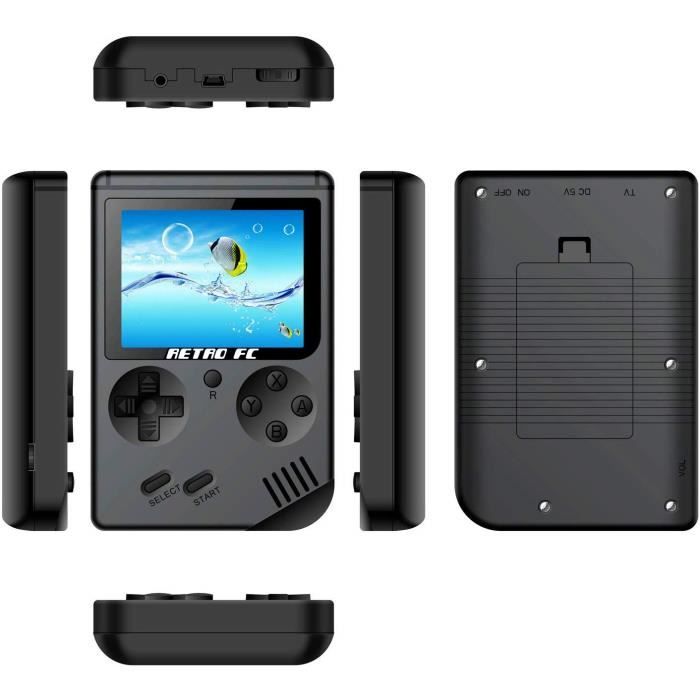 Console De Jeux Portable RS-1 Plus 168 Jeux Rétro - Écran 2.5 Pouces LCD, Cadeau Idéal Pour Adultes Et Enfants