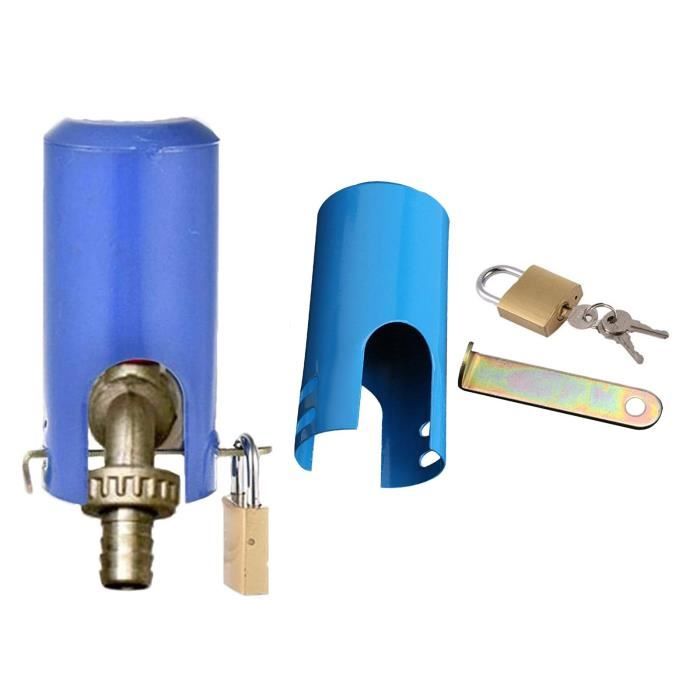 Serrure Pour Robinet Extérieur - Acier Inoxydable - Anti-vol Pour Jardin - Dimensions 8.87x3.04 Cm