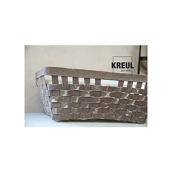 Kreul 75317 - Chalky Peinture à la Craie, Sir Petrol en Pot Plastique de 150 ML, Couleur Douce - Mate, Couvrant comme Une crème, séchage Rapide, pour des Effets de Look usé