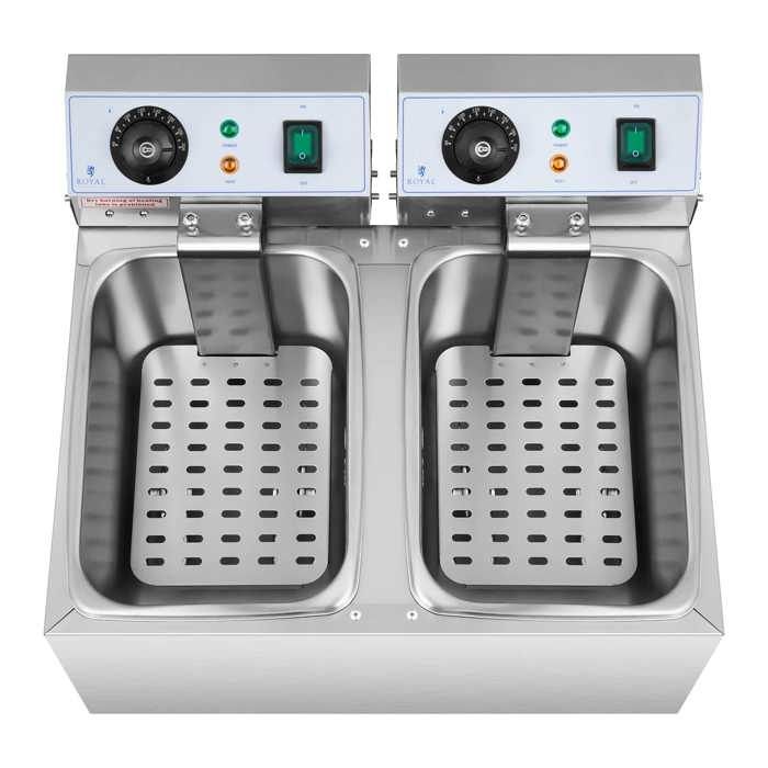Location Animation Culinaire Friteuse Electrique 2 bacs - 2 x 16 litres -  Royal Catering