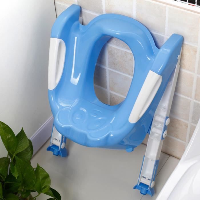 Pot WC Bébé Enfant KEDIA - Siège Reducteur avec Marche - Pliable - Blanc +  Bleu clair - Cdiscount Puériculture & Eveil bébé