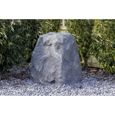 Décoration de jardin - ARNUSA - Faux Rocher 60x50 cm - Gris granit - Polyrésine-0
