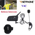 Oreillette Bluetooth V4C, Appareil de Communication Pour Arbitres de Football, Kit Mains-Libres, Portee 1200m-0