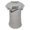 T-shirt fille Nike Futura - gris - 7 ans-0