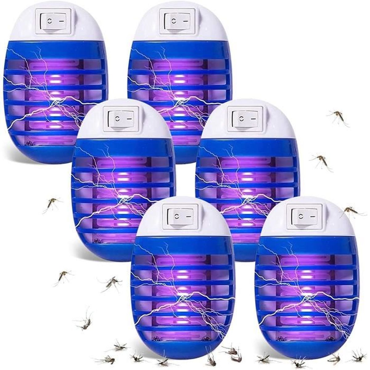 Professionnel Anti Mouche Electrique,Anti Moustique Lampe,4pcs