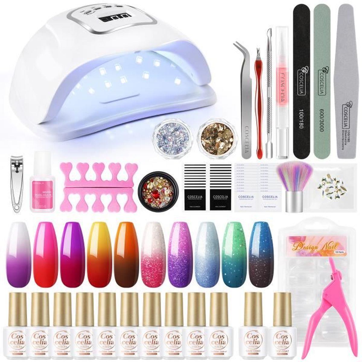 Lot De 5 Vernis à Ongles Lovely Pop - Coloris Roses Et Effet Métallique - Flacons 10 Ml Neufs