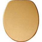 SANILO Abattant WC Or scintillant - Finition de haute qualité - Charnières robustes - Fixation facile