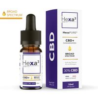 Huile CBD "Chanvre Bio" Broad Spectrum 30% / 3000mg HexaPURE Hexa3 (sans THC)