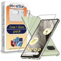 ebestStar ® pour Google Pixel 7 - Coque Silicone Coins rebords renforcés INVISIBLE antichoc + Film VERRE Trempé, Transparent