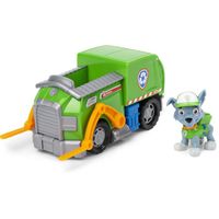 PAW PATROL - Véhicule 15 cm avec figurine Rocky - Mini véhicule pour enfant