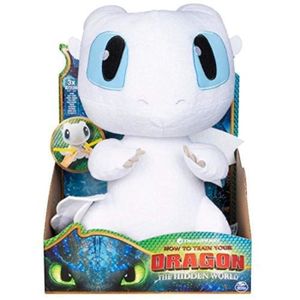 How to Train Your Dragon Light Fury Plush Teddy The Hidden World Soft Toy 10/"