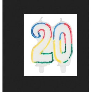 Bougies anniversaire 20 ans - Cdiscount