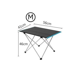TABLE DE CAMPING Edge bleu - M - Table de camping pliante ultralégè