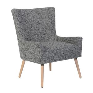 Chaise de Salle /à Manger en Tissu Gris si/ège Pieds ch/êne Clair. Furnish1 Fauteuil Style scandinave Vintage