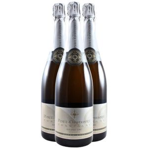 CHAMPAGNE Champagne Grand Cru Reserve Extra Brut Blanc - Lot de 3x75cl - Penet-Chardonnet - Cépages Chardonnay, Pinot Noir