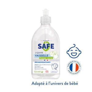 LIQUIDE LAVE-VAISSELLE Safe Liquide Vaisselle Pomme Verte Bio 500ml