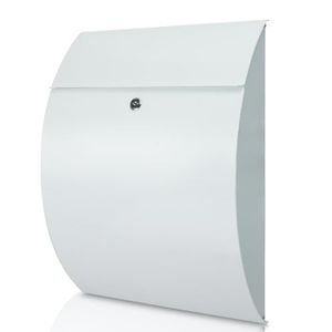 BURG WACHTER piano blanc modèle 886 Outdoor Post Box//Boîte aux lettres livraison gratuite