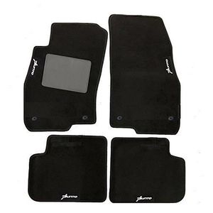 4 pcs AV+AR FIAT PUNTO I  1993-1999 TAPIS DE SOL NOIR VELOURS SUR MESURE