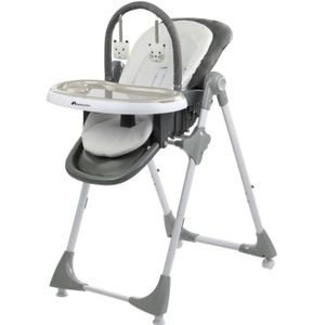 Housse d'assise pour chaise haute bébé enfant gamme délice - gris