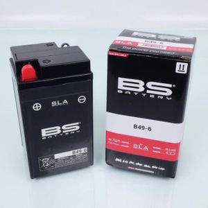Batterie Moto BS Battery B49-6 SLA 6V 10.5Ah - Neuf, Garantie 2 Ans, Pour Véhicules