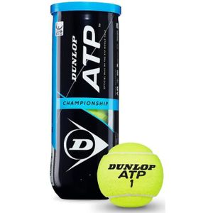 BALLE DE TENNIS Dunlop balles de tennis ATP caoutchouc/felt jaune 4 pièces