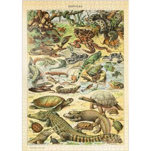 PUZZLE Des Reptiles Pour Tous, Affiche D'Art Vintage, Ado