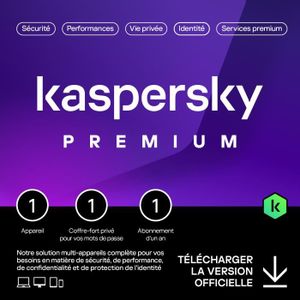 ANTIVIRUS Kaspersky Premium 2024 - (1 Poste - 1 An) | Versio