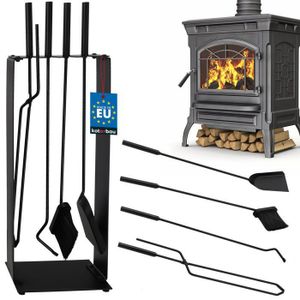 Brûleur à Bois Pour Cheminée En Fer Modèle Lourd 50cm - Pommes En Laiton - Italie