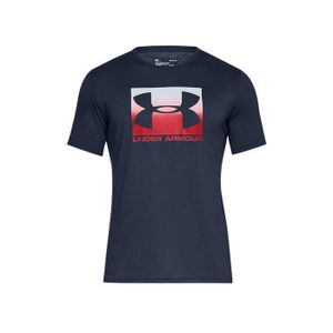 T-SHIRT Tee-shirt homme Under Armour Boxed Sportstyle SS en coton bleu