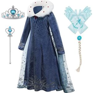 YOSICIL Robe de princesse Elsa pour femme - Costume de reine des