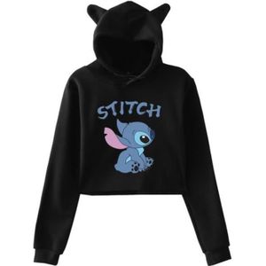 SWEATSHIRT Stitch Mode Décontractée Sweatshirt à capuche cour